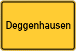 Place name sign Deggenhausen