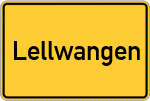 Place name sign Lellwangen