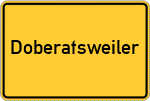 Place name sign Doberatsweiler