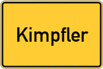 Place name sign Kimpfler
