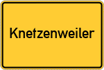 Place name sign Knetzenweiler