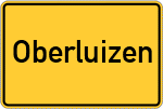 Place name sign Oberluizen