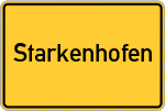Place name sign Starkenhofen