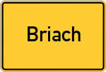 Place name sign Briach
