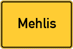 Place name sign Mehlis