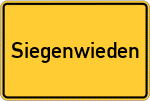 Place name sign Siegenwieden