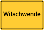 Place name sign Witschwende