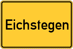Place name sign Eichstegen