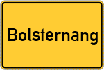 Place name sign Bolsternang