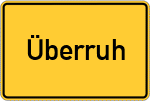 Place name sign Überruh