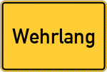 Place name sign Wehrlang
