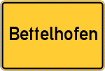 Place name sign Bettelhofen