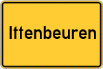 Place name sign Ittenbeuren