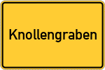 Place name sign Knollengraben