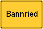 Place name sign Bannried