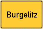 Place name sign Burgelitz