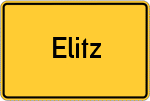 Place name sign Elitz