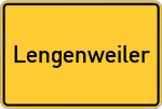 Place name sign Lengenweiler