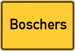 Place name sign Boschers