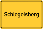 Place name sign Schlegelsberg