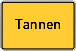 Place name sign Tannen