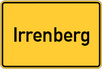 Place name sign Irrenberg