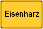 Place name sign Eisenharz