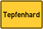 Place name sign Tepfenhard