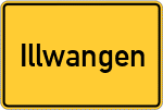 Place name sign Illwangen