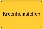 Place name sign Kreenheinstetten