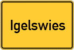 Place name sign Igelswies