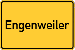 Place name sign Engenweiler