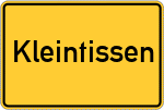 Place name sign Kleintissen