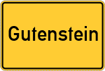 Place name sign Gutenstein
