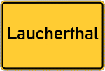 Place name sign Laucherthal
