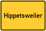 Place name sign Hippetsweiler