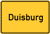 Place name sign Duisburg